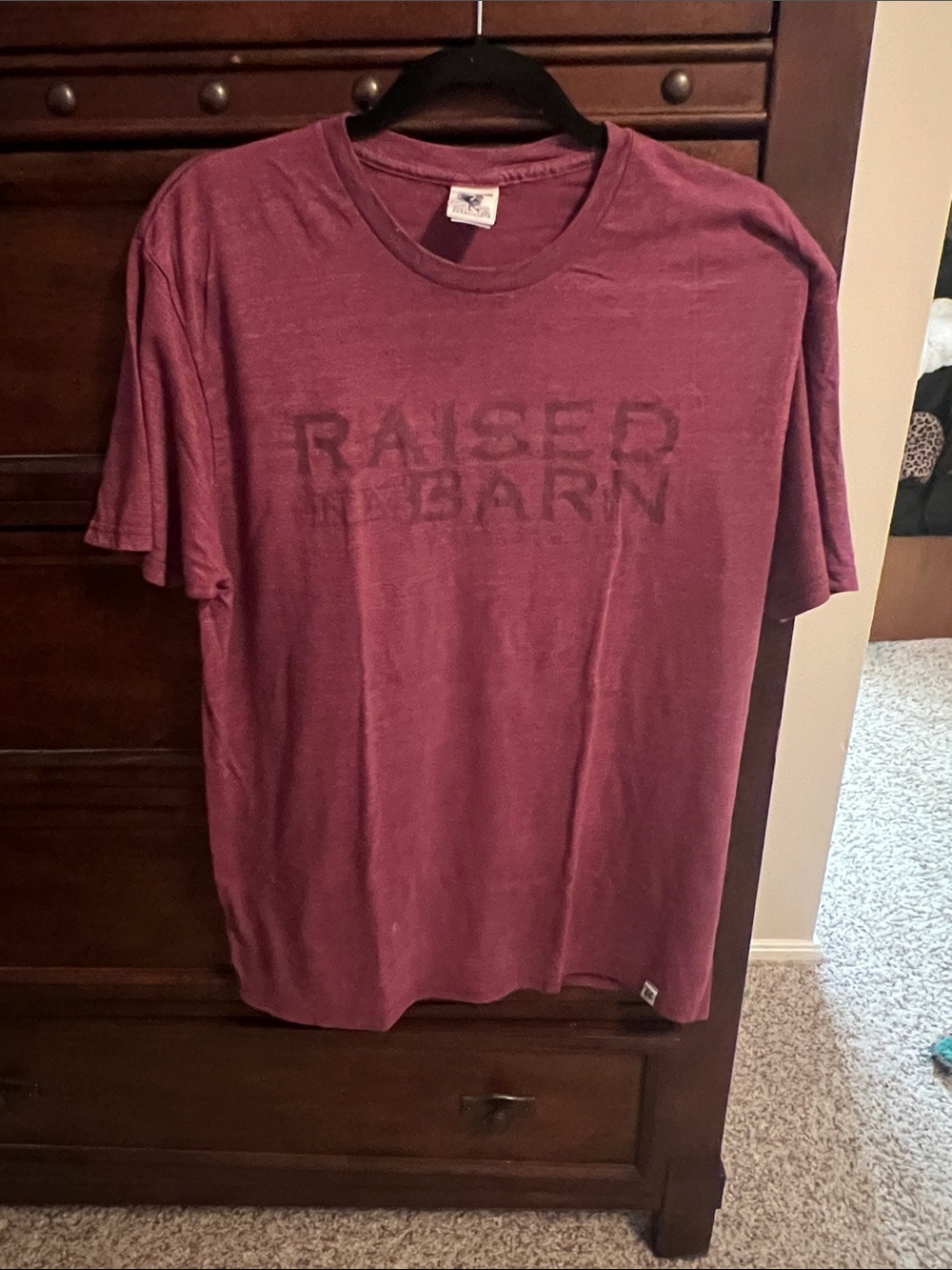 Men's Short-Sleeve Crew Tee — Burgundy